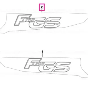 Vezi acum Lettering, right RED/BLACK - BMW Motorrad