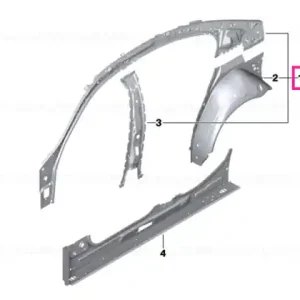 Disponibil imediat Left interior side frame - BMW