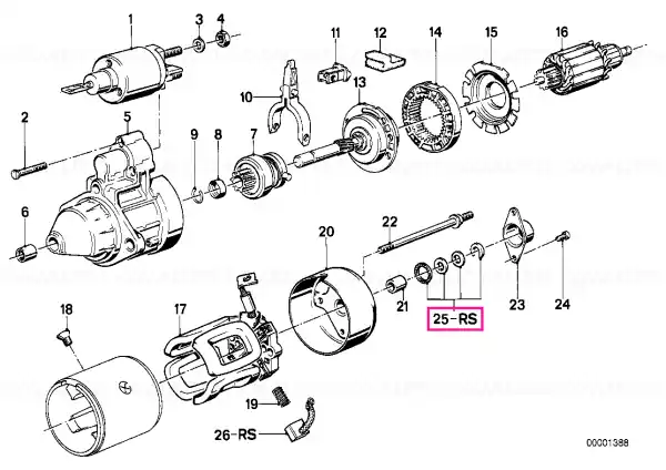 Kit reparaţie motor pornire - BMW Discount