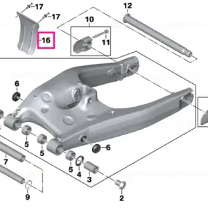 Mudguard, spring strut - BMW Motorrad Noutate