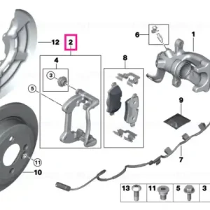 Nu rata Calliper carrier - BMW - Mini