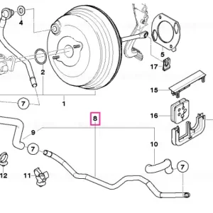 Vacuum pipe - BMW Retur ușor