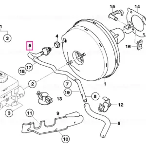 Retur gratuit Vacuum pipe - BMW