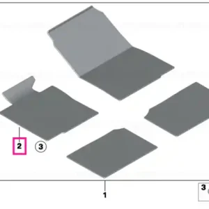 Floor mat velours driver side PANTHER BLACK - BMW - Mini Super ofertă