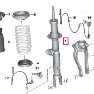 Reducere de preț Spring strut front left VDC - BMW