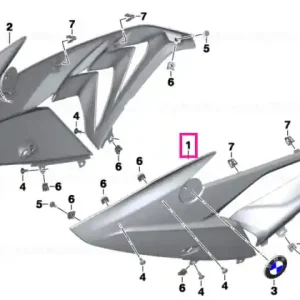 Reduceri Lateral trim panel, left ROHTEIL / BLANK - BMW Motorrad