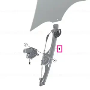 Window lifter without motor,front right - BMW Preț promoțional