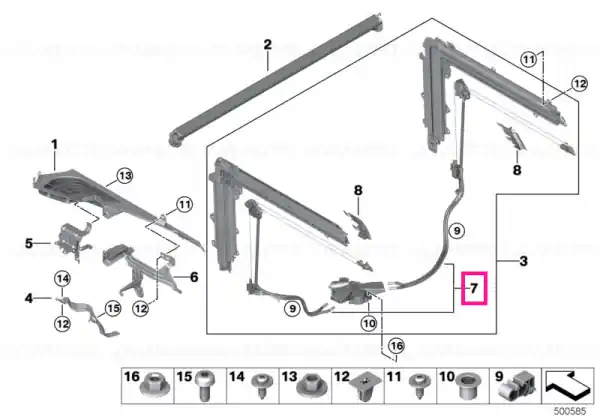 Guide Bowden cable - BMW Preferatul clienților
