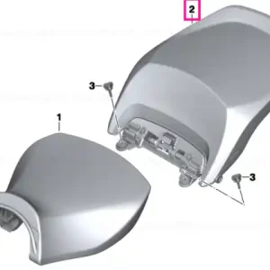 Retur ușor Pillion seat, black - BMW Motorrad