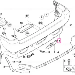 Premium Panel, bumper, primed, rear - BMW