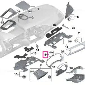 Ornament tablou bord - BMW Retur gratuit