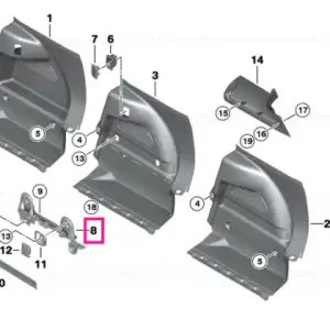 Mai ieftin Retainer, cargo floor, right - BMW - Mini