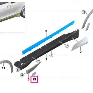 Stone-chip guard front left - BMW Popular