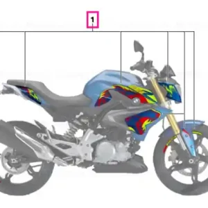Sticker set DESIGN WOLF - BMW Motorrad Ultima șansă