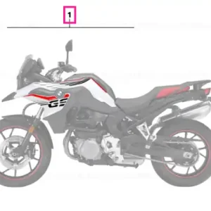 Reducere extra Set stickers style 3 LINES K80K81 - BMW Motorrad