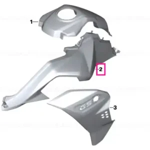 Chilipir Lateral trim panel, left GRANITE-GREY - BMW Motorrad