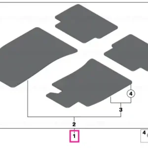 Set covoraşe velur CARBON BLACK - BMW - Mini Vezi acum