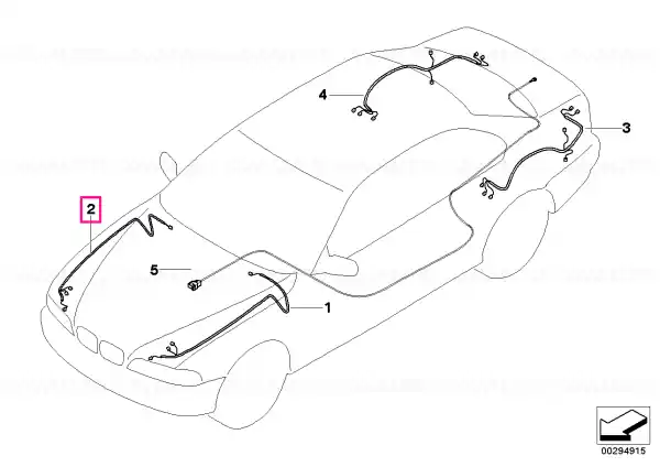 Reducere specială Front right repair wiring set - BMW