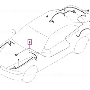 Battery lead, plus, distrib. box, front L= 6460MM - BMW Plată sigură