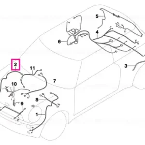 Disponibil imediat Front right repair wiring set - BMW - Mini