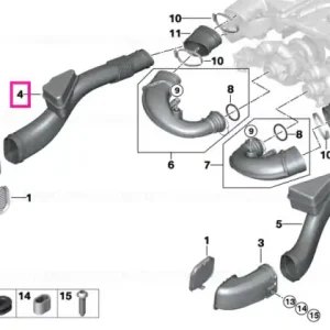 Unfiltered air snorkel 1-4 - BMW Cumpărături sigure