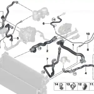 Venting line radiator top - BMW Cumpărături sigure