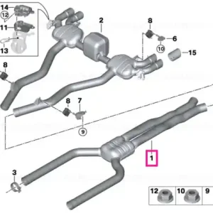 Retur ușor Front silencer - BMW