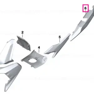 Disponibil imediat Luggage compartment trim blank left ROHTEIL / BLANK - BMW Motorrad