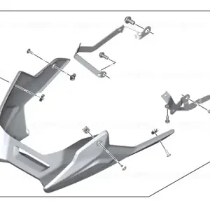 Cumpără acum Set, engine spoiler SANMARINO-BLUE - BMW Motorrad
