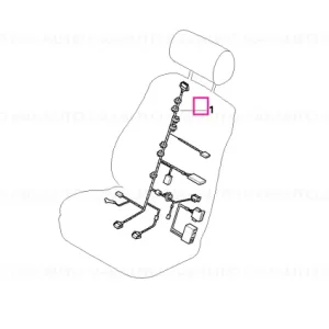 Retur ușor Wiring set seat, driver's side - BMW