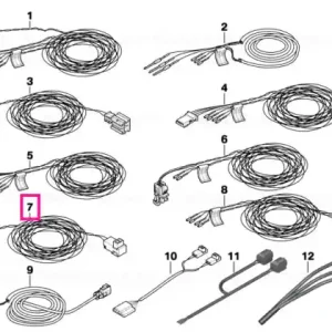 Rep.cable f knee prot. and control unit - BMW Livrare expres
