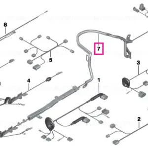 Wiring harness, Electr. Active Steering 24V - BMW Disponibil imediat
