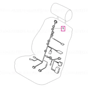 Plată securizată Wiring set seat, driver's side - BMW
