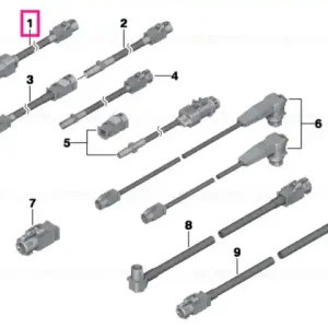 HSD wire L= 8675 MM - BMW Expediere rapidă