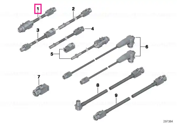 HSD wire L= 8675 MM - BMW Expediere rapidă