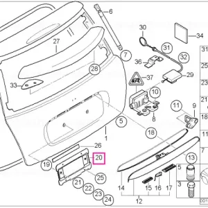 License plate holder US - BMW Plată securizată