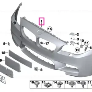 Reducere specială Capac ornamental bara fata M - BMW