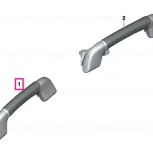 Grab handle piano varnish front SCHWARZ - BMW Ofertă de sezon
