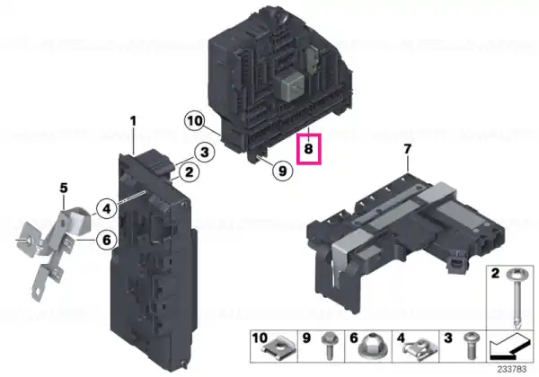 Power distribution box, rear - BMW Ofertă de sezon