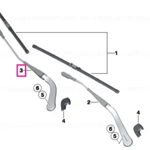 Wiper arm, passenger's side - BMW Ofertă specială