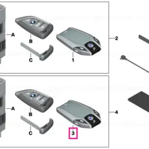 BMW display key ECE+ROW RCP Ofertă