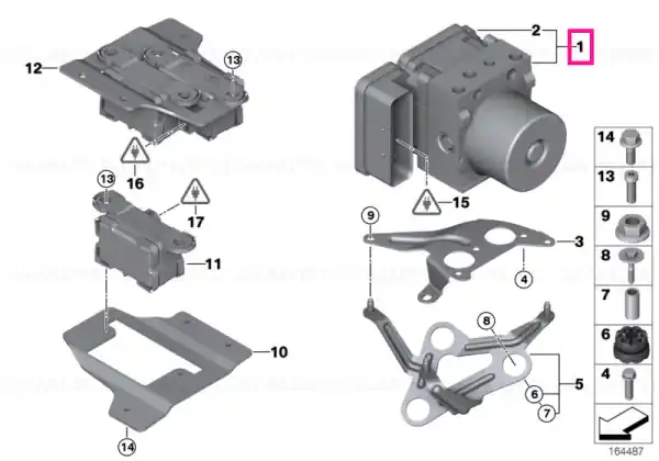 Exchange hydraulic unit DSC - BMW Transport gratuit