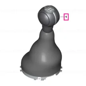 Nuca/Maner schimbator cutie viteze manuala, cu burduf, plastic, 6 trepte - Mini Cabrio F57, Clubman F54, Countryman F60, F55, F56 Preț promoțional