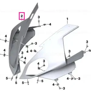 Sectiune ornament superior dreapta ROHTEIL ROHTEIL / BLANK - BMW Motorrad Mai ieftin