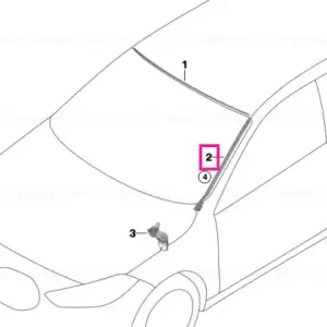 Preferatul clienților Drip moulding, right - BMW
