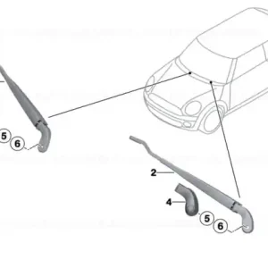 Super ofertă Wiper arm - BMW - Mini
