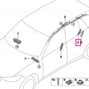 Side airbag, seat, rear left - BMW Lichidare de stoc