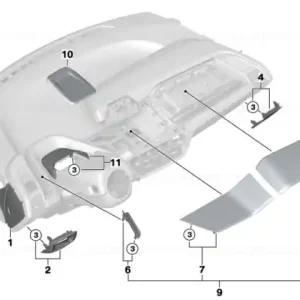 Ofertă limitată Ornament compartiment portobiective - BMW