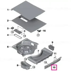 Preferatul clienților Loading edge trim, stainless steel - BMW