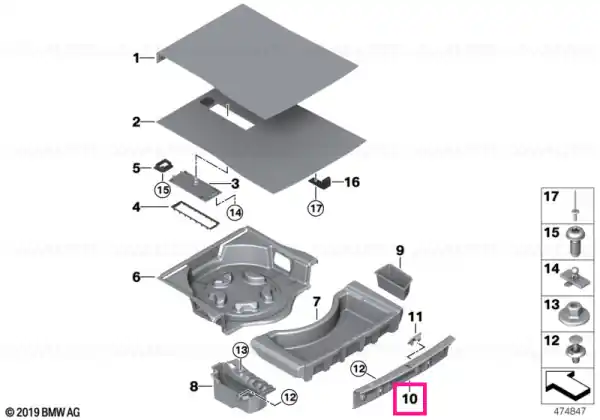Preferatul clienților Loading edge trim, stainless steel - BMW